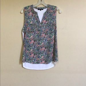PaperMoon Silky Flowered Top